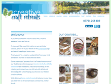 Tablet Screenshot of craft-retreats.co.uk